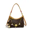 Bolsa Tote de Viagem Estampa Floral Antiga de Alta Qualidade Nova Bolsa HOBO de Ombro Bolsa Grande Feminina com Estampa Retrô Alça Única Transversal