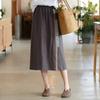 Ropa de Mujer de Algodón y Lino Nueva Colección Primavera Verano 2026 Falda Larga de Lino Nuevo Estilo Chino Patchwork Retro Falda de Línea A Venta al por Mayor