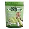 Palitos de hierba gatera transfronterizos, golosinas para mascotas, removedor suave de bolas de pelo, listos para comer, empaquetados en inglés, para gatos, palitos de hierba gatera extranjeros