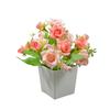 Bonsái de esquina de primavera rosa planta de simulación en maceta decoración del hogar florero falso directo de fábrica tela de seda disposición restaurante de té