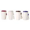 Taza de café octogonal de acero inoxidable 316 nueva, regalo de empresa, taza acompañante, doble vacío, cuerda para colgar, termo portátil