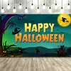 Amazon Nuevo Banner de Halloween Decoración de Fiesta del Festival Fantasma Cortina de Puerta Bandera Tela de Fondo para Bandera Se Puede Hacer