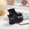 Botas tipo Martin para niña, nueva colección de invierno 2026, botas infantiles con forro de felpa, cálidas botas de algodón para niñas pequeñas, con cremallera lateral, para bebés