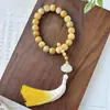 Transmisión en Vivo Popular Pulsera de Bodhi de Dunhuang Cuentas Redondas Grandes Cuentas de Buda de Mano Estilo Étnico Hombres y Mujeres Pulseras de Juego Venta al por Mayor