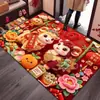 Felpudo Año de la Oveja, Felpudo Propicio para el Año Nuevo, Alfombra Impresa para Celebración de Mudanza a Casa Nueva, Felpudo
