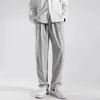 Pantalones Casuales de Seda Helada de Secado Rápido Estilo Nuevo para Hombre, Pantalones de Vestir Delgados Sueltos Adelgazantes de Verano, Pantalones Deportivos, Pantalones Largos de Pierna Recta para Hombre