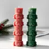 Molde de Silicona para Velas Jenga Soldado de Nogal Transfronterizo Adorno de Yeso Aromaterapia Soldado de Nogal Navideño DIY
