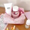 Bolsa de cosméticos con estampado floral, muy popular en Amazon, pequeña bolsa de almacenamiento con estampado floral, neceser de viaje para invierno.