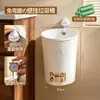 BNBS Contenedor de basura colgante para montaje en pared para puertas de gabinetes de cocina, no requiere perforación, papelera de clasificación de residuos para baño doméstico