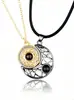 Collar de Proyección de Sol y Luna en Forma de Corazón para Parejas, Colgante Magnético para Hombres y Mujeres, Collar Único para Clavícula al por Mayor