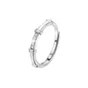 Anillos de pareja de bambú con articulación heartfelt, simples y lujosos, anillos a juego de estilo nicho de alta gama, regalo para novio o novia, venta al por mayor