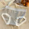Pantaletas de Algodón Puro Sin Costuras para Niñas Estilo Coreano Cintura Media Talla Grande para Mujer Antibacterianas 100% Algodón Entrepierna Extendida Bragas Triangulares