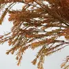 Novas plantas artificiais verdes em camadas de ouro de alta qualidade em cores de outono, salgueiros dourados perfumados para salões de cerimônia de casamento, quartos modelo e decoração de hotel, transfronteiriço