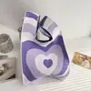 Popular Bolsa de Flores Tejida Gruesa Bolsa Tejida Bolsa de Regalo de Cumpleaños Bolsa Tejida Bolso de Mano Bolso de Muñeca Bolso de Mano