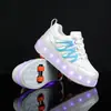 Patines Huoleguo, patines de hielo, zapatos voladores, ruedas invisibles, patines de cuatro ruedas, zapatos de rodillos con luces LED, venta al por mayor transfronteriza