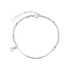 Pulsera de Zirconia Estrella Sonriente Pulsera para Novia Regalo para Estudiante Estilo INS Puntada Avanzada Pulsera de Doble Cara Sonriente