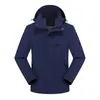 Jaqueta de Outono Inverno para Exterior Camada Única Impermeável Corta-vento com Capuz Impressão de Logo Personalizado Masculina Feminina Corta-vento Roupa de Trabalho Corporativa