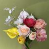 Flores Colgantes DIY Jardín de Infancia Primavera Huanchuang Tarjeta Fotográfica Cortina de Flores Simulada Lluvia de Pétalos de Flor Cascada Flores