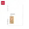 Cubierta para Carpeta Deli de Tres Agujeros Papel para Carpeta B5 Recarga para Carpeta A5 Cubierta para Carpeta