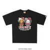 Camiseta de manga corta de la marca japonesa de moda BAPE, peso pesado de verano 240g algodón puro, camuflaje de cabeza de mono, tiburón mono, venta al por mayor transfronteriza