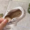 Tênis GAT infantil retrô de bolinhas, novos tênis de treinamento estilo Mary Jane coreano para primavera e outono para meninas, sapatos de sola macia