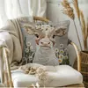 Funda de almohada con estampado de animal popular de Temu transfronteriza Cojín suave personalizado para sofá Funda de almohada decorativa para el hogar y el dormitorio