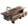 Mesa de Té y Juego de Sillas de Madera Maciza Isla de Cocina Sala de Estar Oficina en Casa Mesa Grande para Preparar Té Lujo Ligero Moderno Sencillo Sensación de Alta Gama