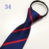 Venta al por mayor del fabricante Corbatas Rojas con Cremallera para Hombres y Mujeres, Vestimenta Formal de Negocios para Novio, Boda Estilo Coreano Corbata Rayada Perezosa Sin Corbata