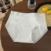 50 Piezas de Calzones de Algodón Delgados y Finos para Mujer, Estilo Nuevo, Cuatro Estaciones, Jacquard de Mariposa con Patrón Oscuro, 10A Antibacteriano, Entrepierna Extendido