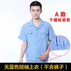 Ropa de Trabajo de Verano de Algodón Lavado, Manga Corta, Manga Larga, Uniformes de Fábrica para Hombres y Mujeres, Ropa de Trabajo de Manga Larga, Conjunto de Ropa de Trabajo Ultra-Delgada Transpirable, Azul