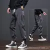 Calças Casuais Masculinas Novas de Outono Largas Jogger Bolsos Roupa de Trabalho Marca Tendência Calças Compridas Harem Estilo Tendência Masculino Primavera Outono