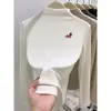 Camiseta Manga Longa Gola Meia-Alta Regular Melanóide Bambu Escovado Algodão Ombro Normal Top Versátil Emagrecedor Gola Integrada Outono