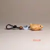 Escultura em Madeira de Tuia Jerry Mouse Veado Sika Dragão Animal Celebração Cibernética Desenho Animado Fofo Chaveiro de Madeira Pingente para Homens e Mulheres
