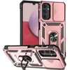 Aplicable Transfronterizo Samsung A14 Funda de Teléfono Móvil Mejorada con Ventana Emergente Soporte Magnético para Coche Cubierta Protectora Venta al por Mayor