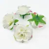 Capullos de Rosa Pequeños Simulados Cabezas de Flores de Tela de Seda Materiales para Manualidades de Guirnaldas Accesorios para el Cabello Accesorios para Arreglos Florales de Pared de Fondo de Boda Suelo