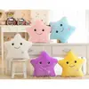 Juguete de peluche almohada de estrella luminosa decoración romántica de estrella de cinco puntas regalo de cumpleaños para niña una generación de pelo
