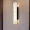 Projeto Minimalista Transfronteiriço Villa Residencial Loja Tira de Luz Corredor Pilar de Porta Impermeável LED Mármore Falso Luminária de Parede