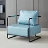 Cadeira sofá de ferro forjado, estilo vintage, estilo industrial, luxo leve, design simples, sofá para área de estar da sala de estar, sofá pequeno de um lugar de designer