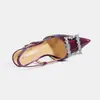 Novedad de venta caliente transfronteriza, tacones de aguja de punta fina con strass para el uso diario, sandalias de estilo francés, zapatos de talla grande 35-46