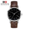 Reloj de cuarzo ultrafino de moda para hombre y mujer, correa no mecánica, resistente al agua, de alta gama para parejas, con doble escala en la correa.
