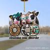 Colgante Navideño 2D Nuevo y Creativo Acrílico Plano Colgante para Espejo Retrovisor de Coche Accesorios para Mochila Regalos Colgantes