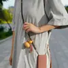 Cadena Larga Original para Teléfono Móvil Cuentas de Sándalo Natural Calabaza Estilo Nacional de Gama Alta Nuevo Chinoiserie Cordón para Teléfono Móvil Cruzado Estilo Largo para Mujeres