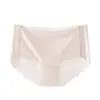 Máscara de gelo roupa íntima secagem rápida invisível sem costura seda gelada roupa íntima cintura ultrafina calcinha nude feminino fabricantes atacado