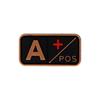 Parche de Goma con Insignia de Tipo de Sangre 3D de PVC A B O AB POS Pegatina de Moral Insignia con Gancho de Velcro en stock
