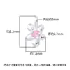 Colgante de Flor de Margarita Pequeña en Plata de Ley S925 con Circonita Incrustada de Diamante por Todas Partes, Colgante de Cadena de Clavícula Estilo Coreano Exquisito y Versátil