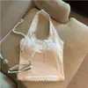 Camisola de encaje blanco con cuello halter Shanlida Di para mujer, nueva de primavera y verano con almohadillas para el pecho