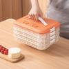Caja para albóndigas portátil de gran capacidad para el hogar, multicapa, con temporizador, para almacenar alimentos congelados rápidamente, para refrigerador