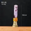 Cristal Natural Transfronteiriço Pilar Pontiagudo Sino Pequeno Pedra Bruta de Cristal Árvore da Vida Sino Suprimentos de Cura para Yoga Atacado
