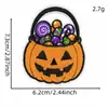 Parches bordados divertidos de Halloween de dibujos animados: diseños de fantasma, calabaza y cachorro, adecuados para ropa y accesorios