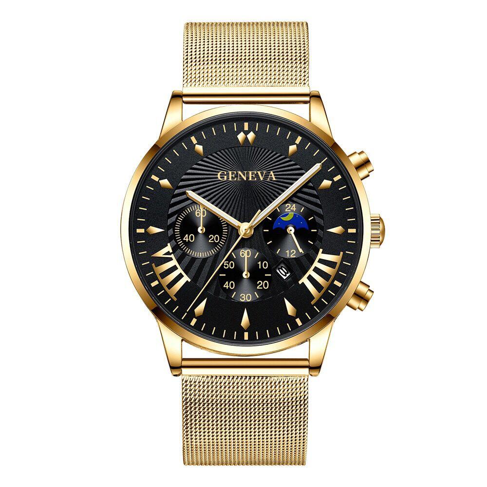 金色网带金壳黑面金色刻度
